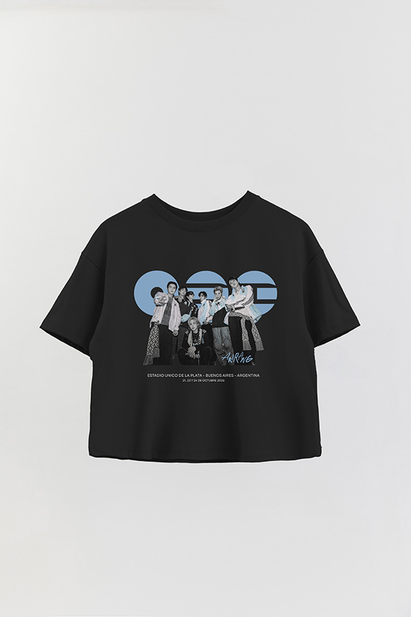 REMERA CROP ESTAMPADA BTS ARGENTINA