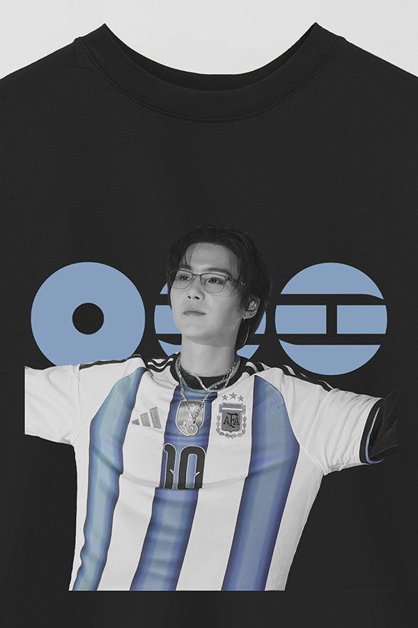 REMERA OVER ESTAMPADA BTS ARGENTINA SUGA