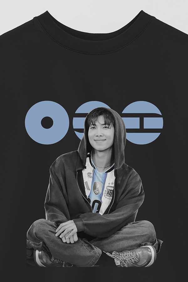 REMERA OVER ESTAMPADA BTS ARGENTINA RM