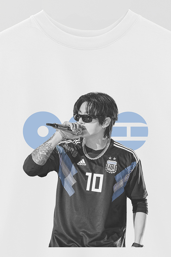 REMERA OVER ESTAMPADA BTS ARGENTINA JUNGKOOK