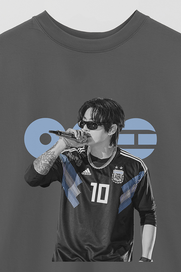 REMERA OVER ESTAMPADA BTS ARGENTINA JUNGKOOK