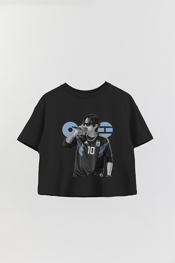REMERA CROP ESTAMPADA BTS ARGENTINA JUNGKOOK