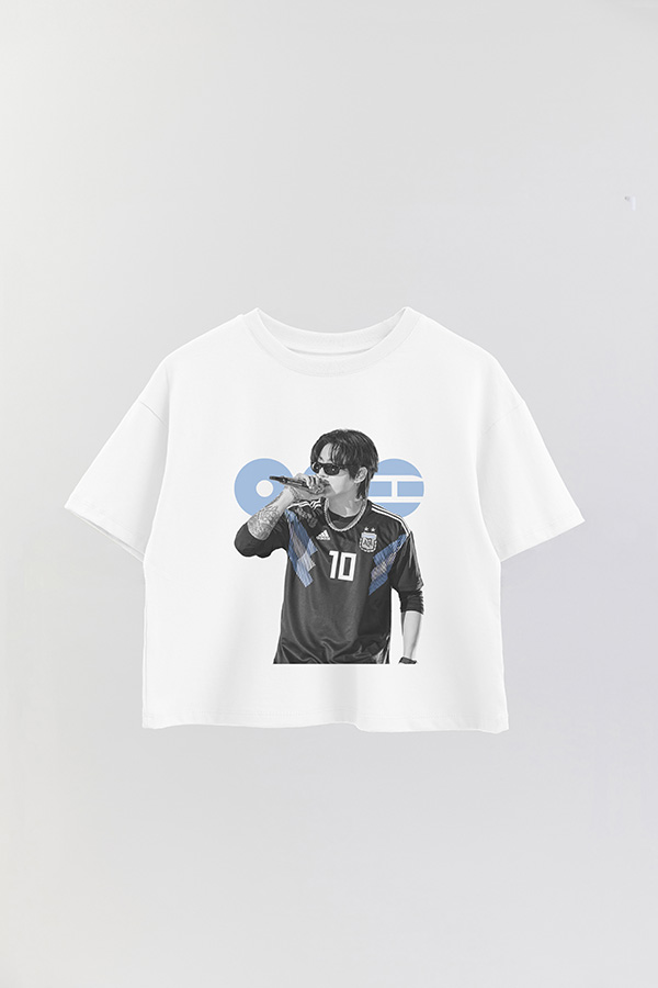 REMERA CROP ESTAMPADA BTS ARGENTINA JUNGKOOK