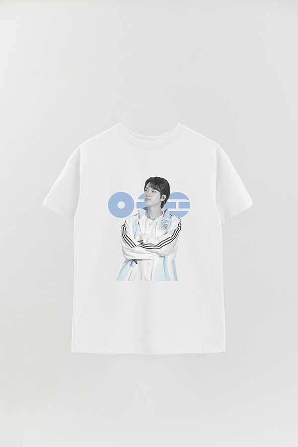 REMERA OVER ESTAMPADA BTS ARGENTINA JIN