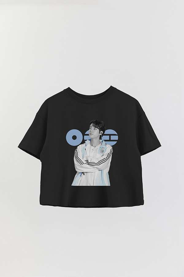 REMERA CROP ESTAMPADA BTS ARGENTINA JIN