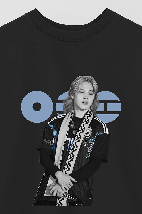 REMERA OVER ESTAMPADA BTS ARGENTINA JIMIN