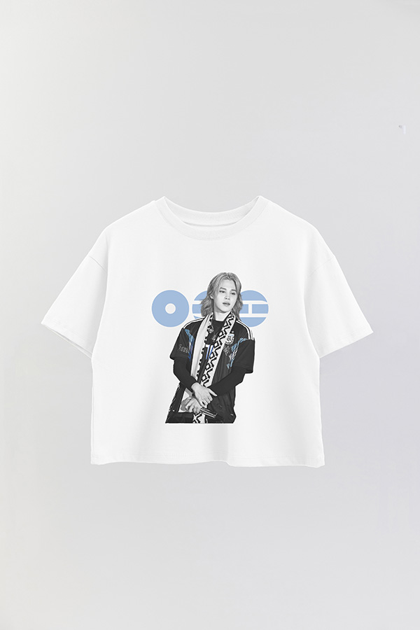 REMERA CROP ESTAMPADA BTS ARGENTINA JIMIN