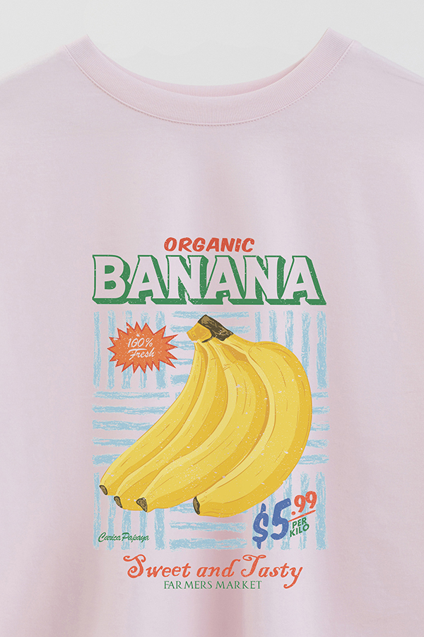 REMERA CROP ESTAMPADA FRSP ORGANIC BANANA 2