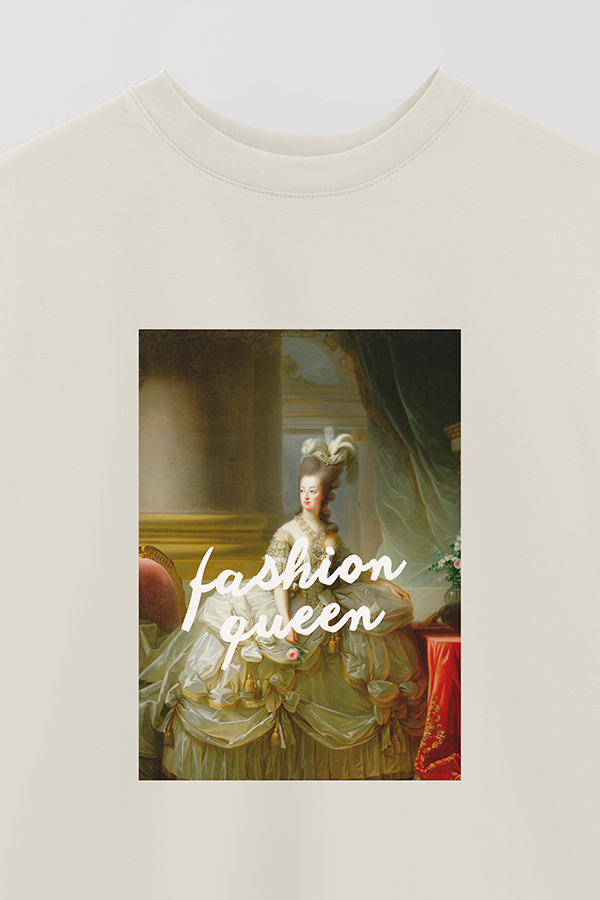 REMERA OVER ESTAMPADA ART COLLECTION 26 FASHION QUEEN