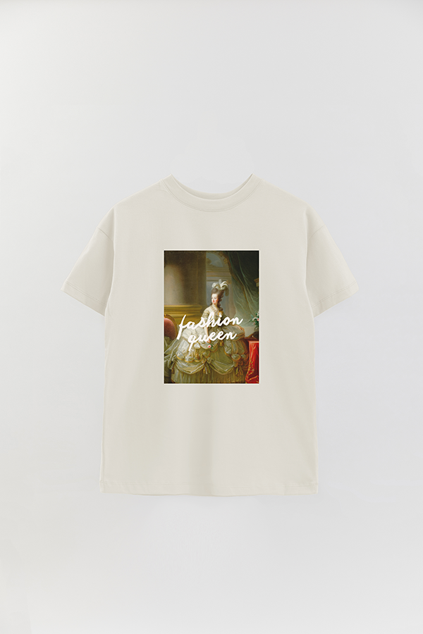 REMERA OVER ESTAMPADA ART COLLECTION 26 FASHION QUEEN