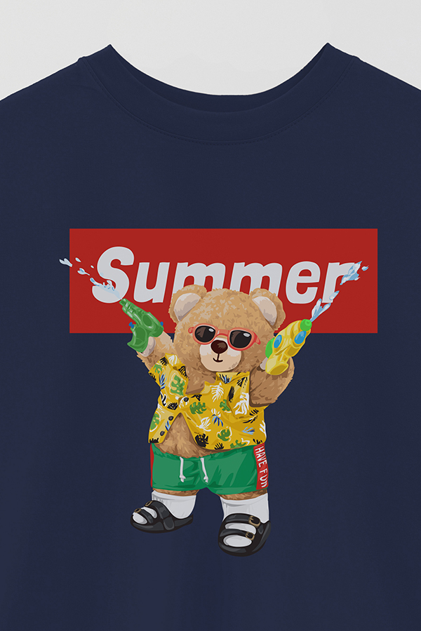 REMERA OVER ESTAMPADA UNISEX TEDDY SUMMER
