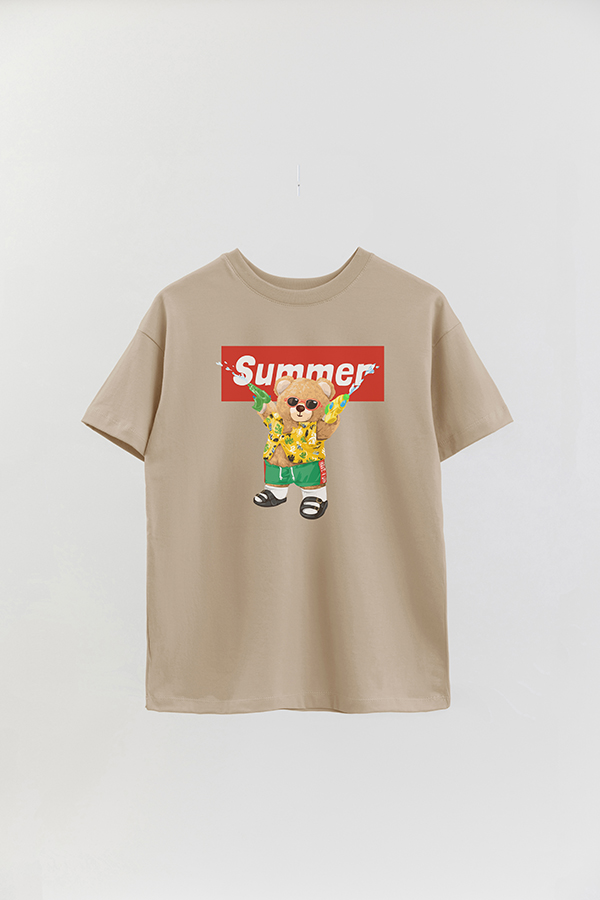 REMERA OVER ESTAMPADA UNISEX TEDDY SUMMER