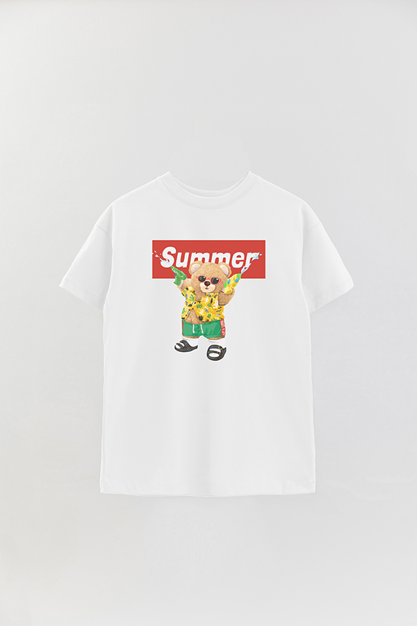 REMERA OVER ESTAMPADA UNISEX TEDDY SUMMER