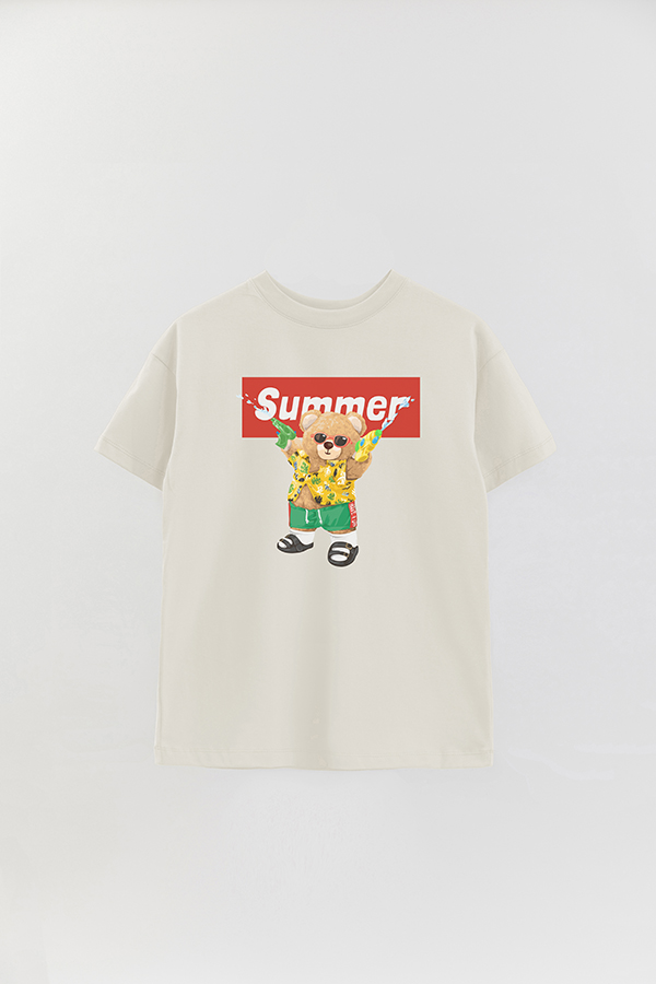 REMERA OVER ESTAMPADA UNISEX TEDDY SUMMER