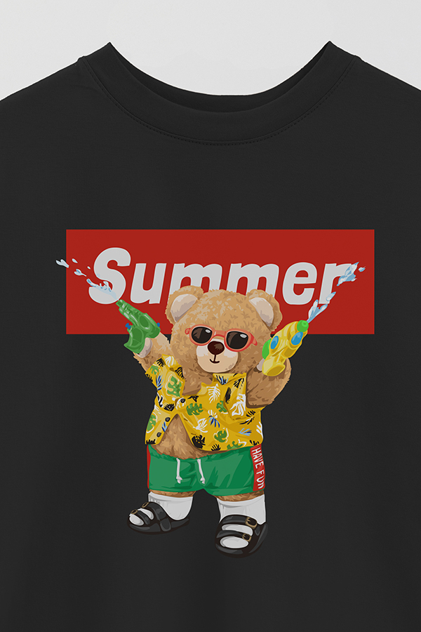 REMERA OVER ESTAMPADA UNISEX TEDDY SUMMER