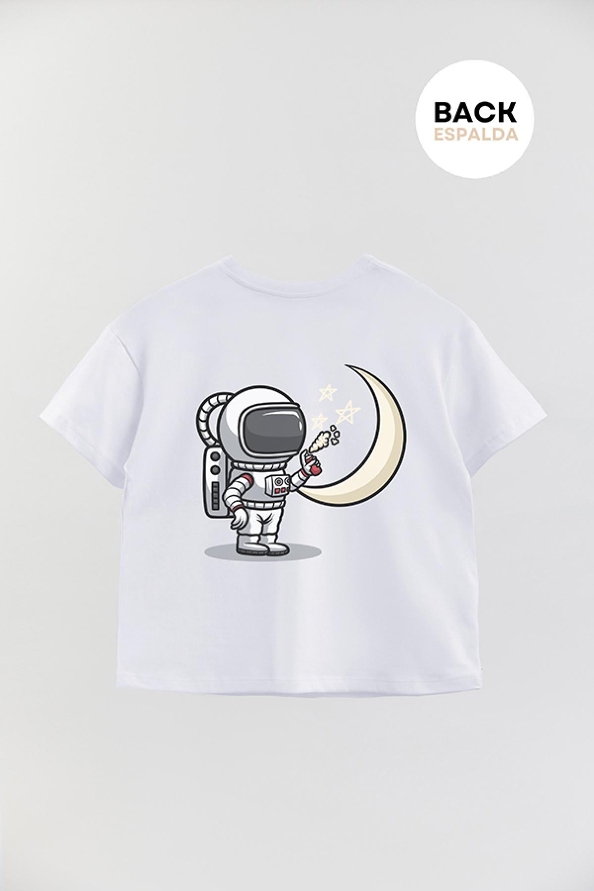 REMERA BOY OVER URBAN PAINT THE MOON