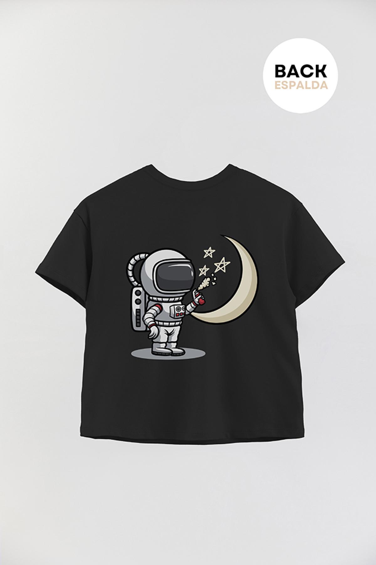 REMERA BOY OVER URBAN PAINT THE MOON
