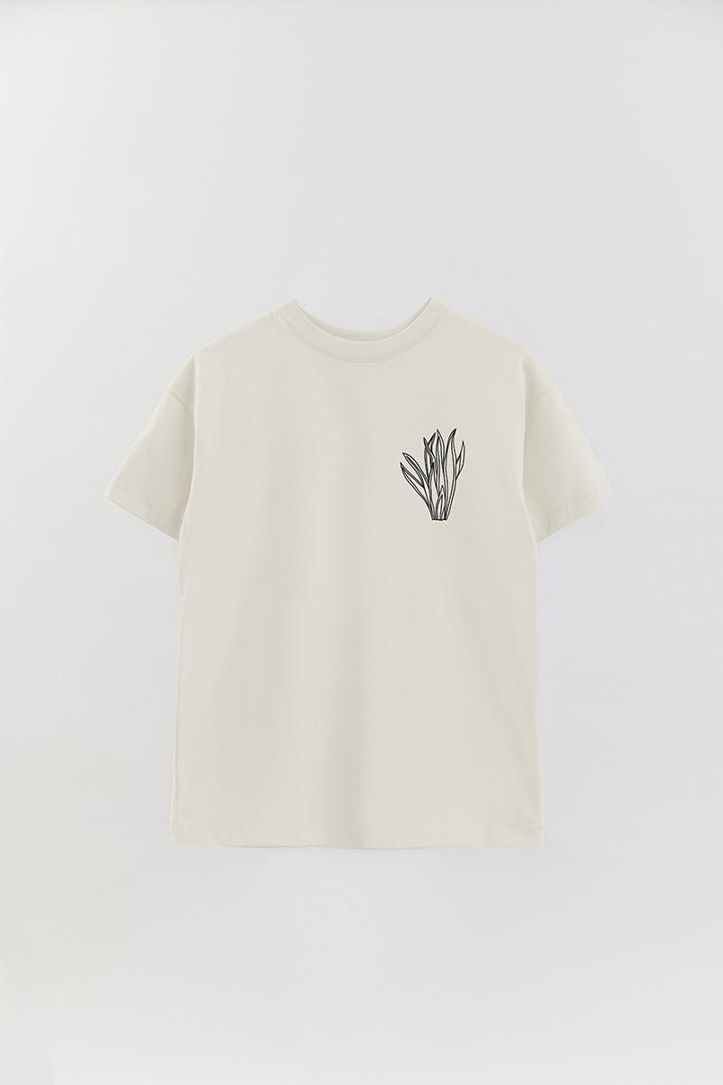 REMERA OVER ESTAMPADA UNISEX SUEGRA