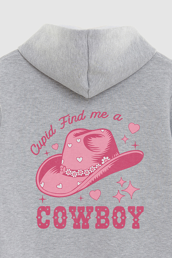 HOODIE ESTAMPADO WESTERN PINK FIND ME