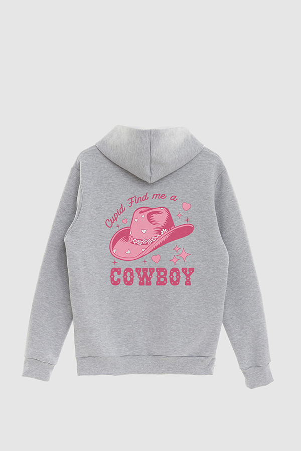 HOODIE ESTAMPADO WESTERN PINK FIND ME