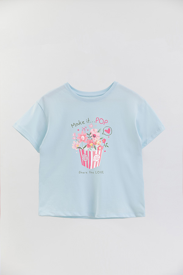 REMERA GIRL OVER MAKE IT POP