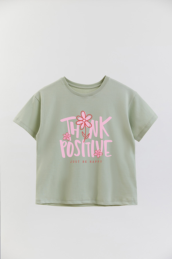REMERA GIRL OVER THINK POSITIVE
