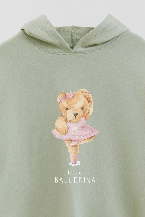 HOODIE RUSTICO KIDS TEDDY BALLERINA