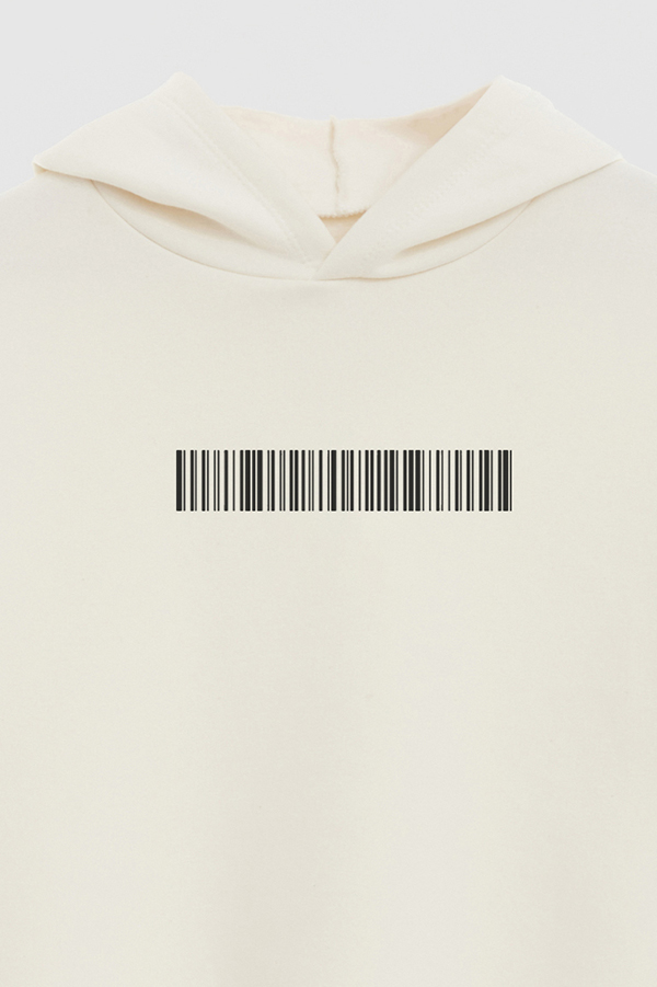 BUZO HOODIE ESTAMPADO TINY BARCODE