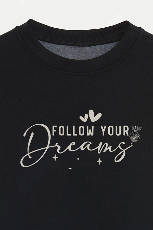 BUZO CROP FRISA ESTAMPADO MINIMAL LOVE DREAMS
