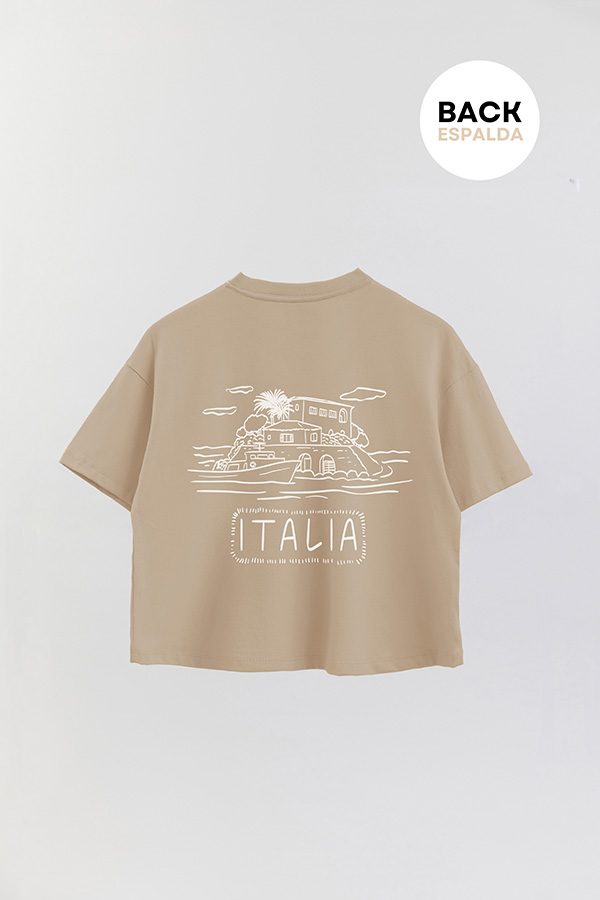 REMERA CROP FB ESTAMPADA BLUE ITALIA