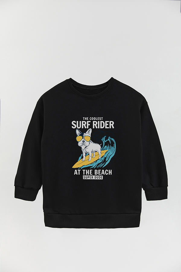 BUZO CREWNECK RUSTICO FUNNY ADVENTURES SURF RIDER