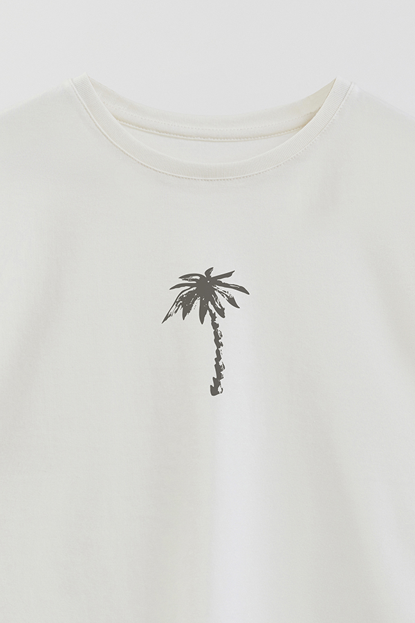 REMERA BOY OVER BEACH PALM