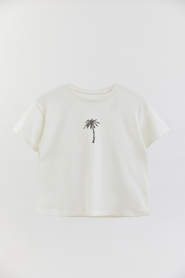 REMERA BOY OVER BEACH PALM