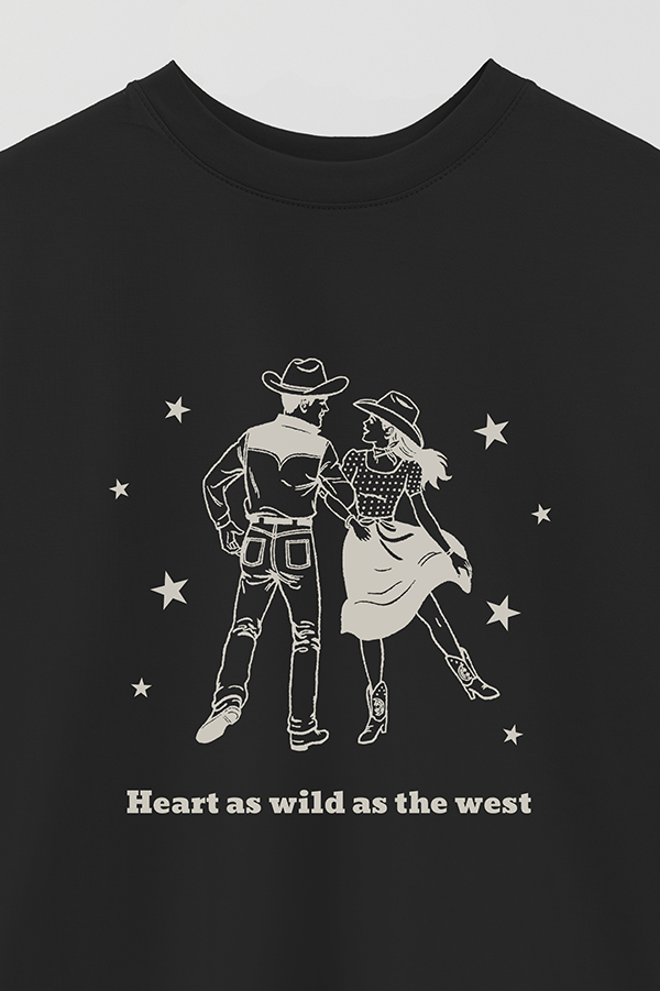 REMERA OVER ESTAMPADA COSMIC GIRL HEART