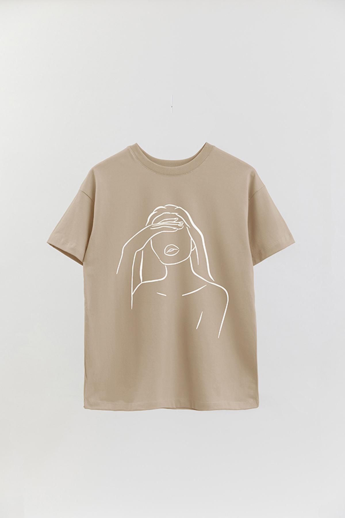 REMERA OVER ESTAMPADA W LINE ART3