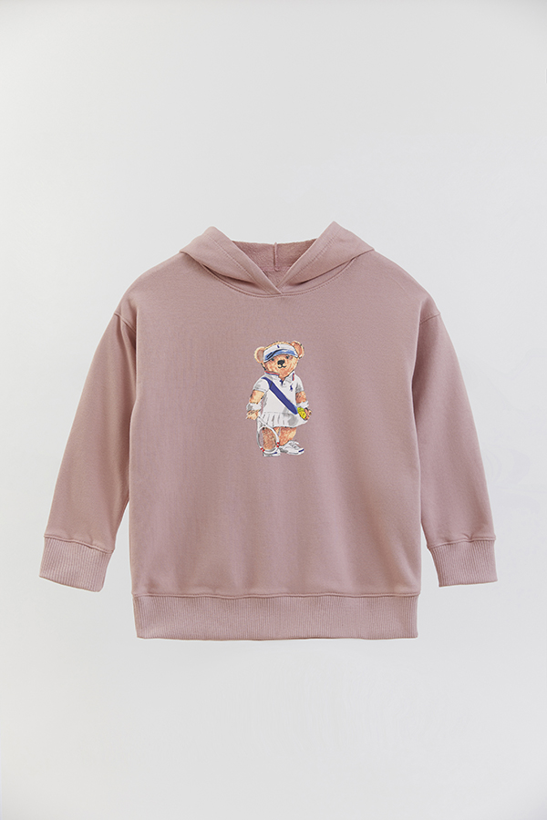 HOODIE RUSTICO KID BEAR TENNIS FEMME