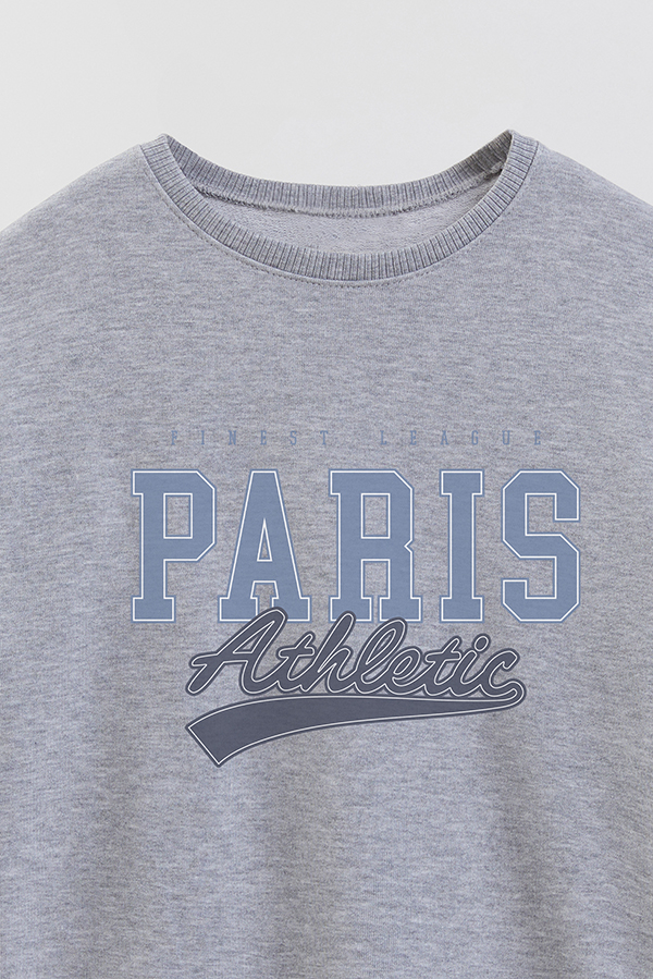 BUZO CREWNECK RUSTICO VARSITY GIRL PARIS