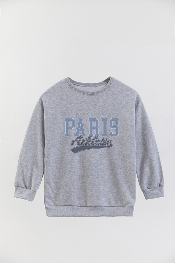 BUZO CREWNECK RUSTICO VARSITY GIRL PARIS