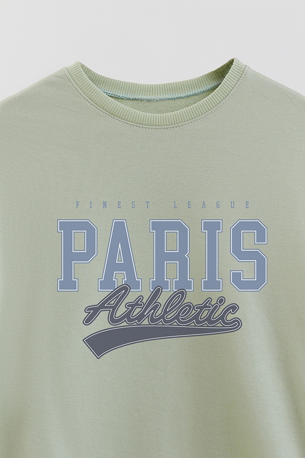 BUZO CREWNECK RUSTICO VARSITY GIRL PARIS