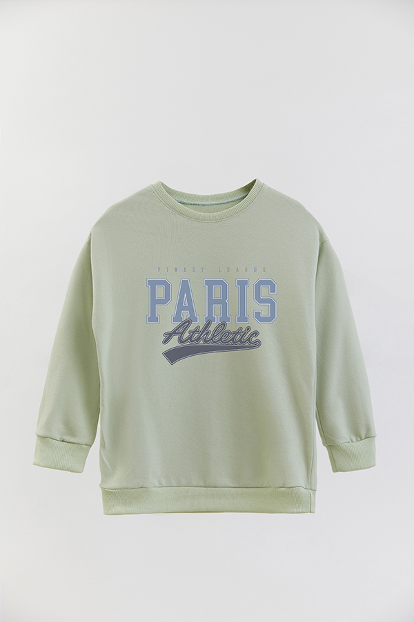 BUZO CREWNECK RUSTICO VARSITY GIRL PARIS