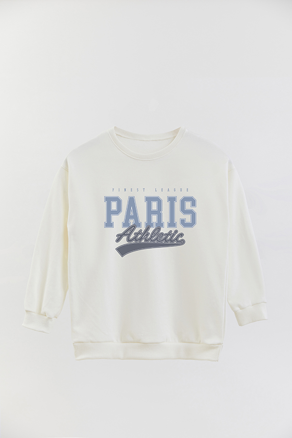 BUZO CREWNECK RUSTICO VARSITY GIRL PARIS