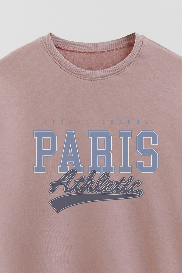 BUZO CREWNECK RUSTICO VARSITY GIRL PARIS