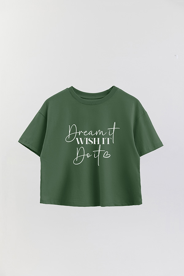 REMERA CROP ESTAMPADA RD DREAM IT