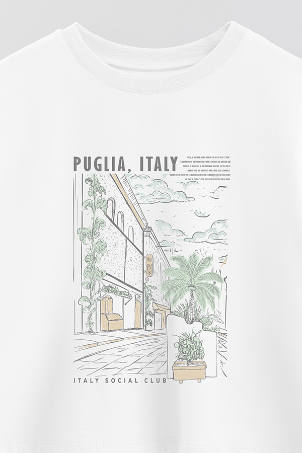 REMERA CROP ESTAMPADA PUGLIA