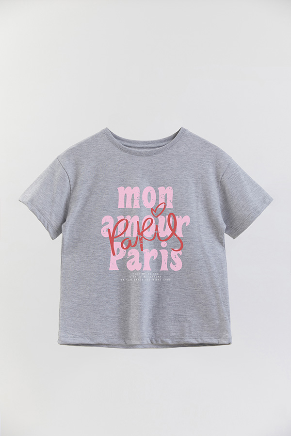 REMERA GIRL OVER MON AMOUR PARIS