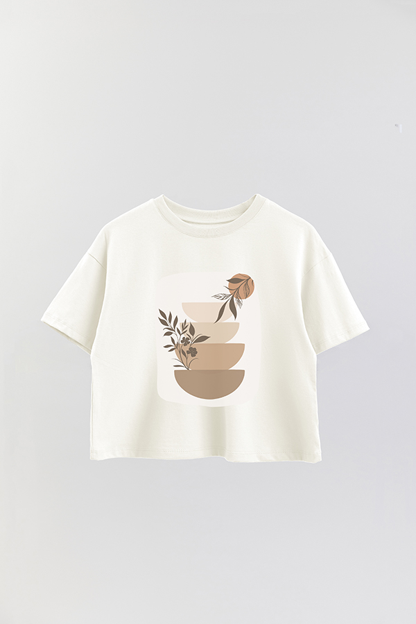 REMERA CROP ESTAMPADA ART 148