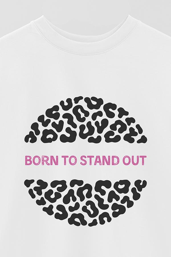 REMERA OVER ESTAMPADA TGR BORN TO STAND