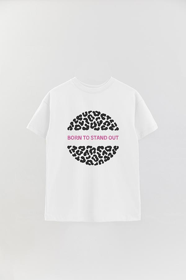 REMERA OVER ESTAMPADA TGR BORN TO STAND