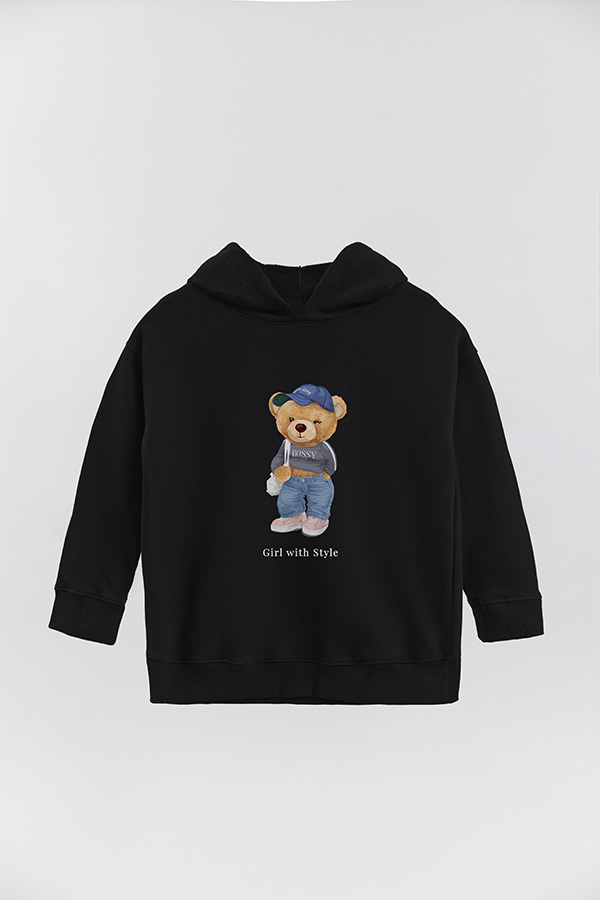 HOODIE RUSTICO KIDS TEDDY GIRL WITH STYLE