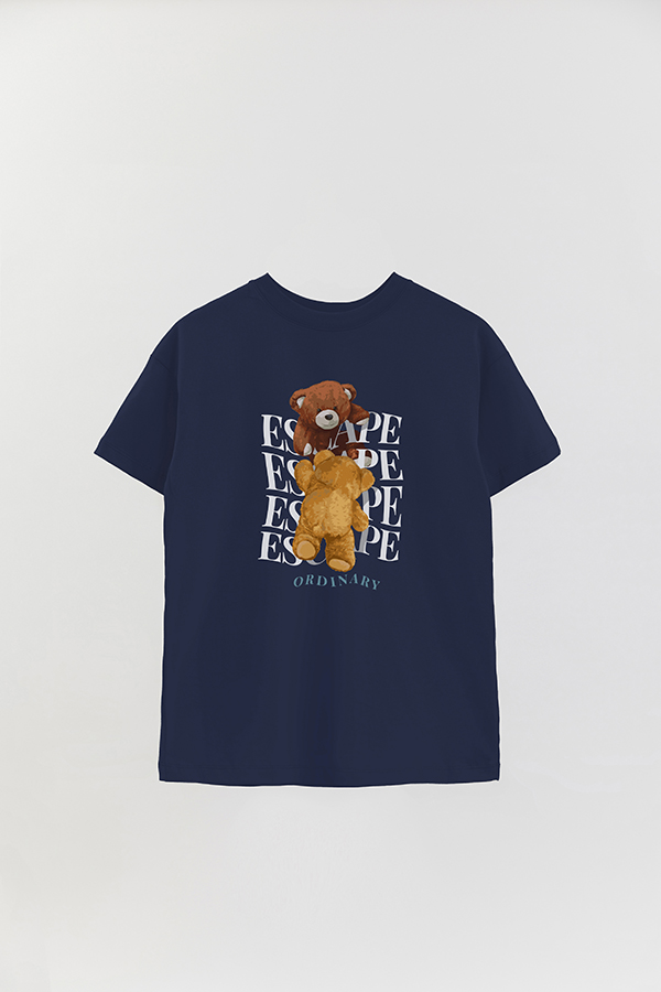 REMERA OVER ESTAMPADA UNISEX TEDDY ESCAPE